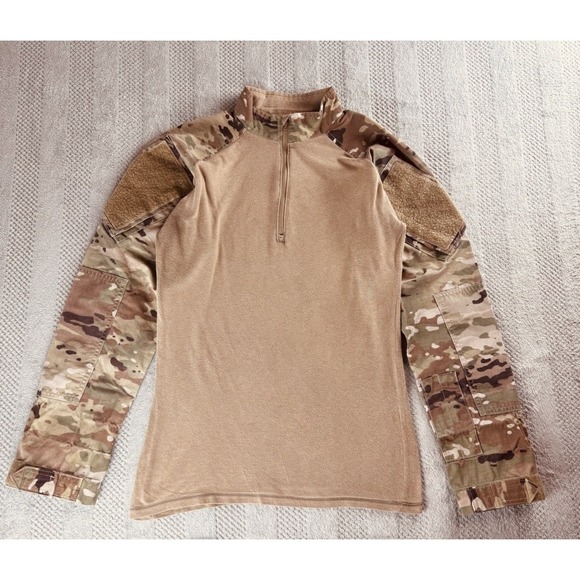 tru-spec Other - Tru-Spec Multicam/Coyote 1/4 Zip - Cordura Combat Shirt - Size Medium Regular